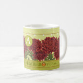 Fleur de naissance et Gem novembre Mug classique (Devant droit)