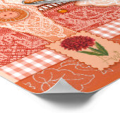 Fleur de naissance et Gem Novembre Poster Teup (Coin)