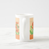 Fleur de naissance et Gem Octobre Bone China Mug (Dos)