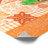 Fleur de naissance et Gem octobre Poster de cage d (Coin)