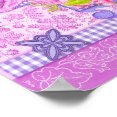 Fleur de naissance et Gem Poster d'avril Birdcage (Coin)