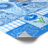 Fleur de naissance et Gem Septembre Poster de thé (Coin)