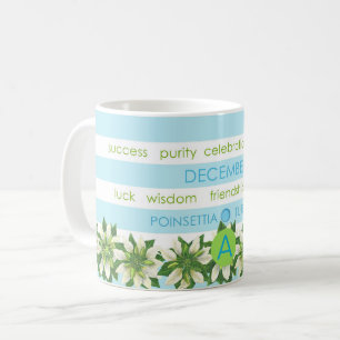 Fleur de naissance et Gem Strig Mug Décembre