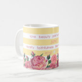 Fleur de naissance et Gem Strig Mug Juin (Devant gauche)