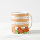Fleur de naissance et Gem Strig Mug Octobre (Devant droit)