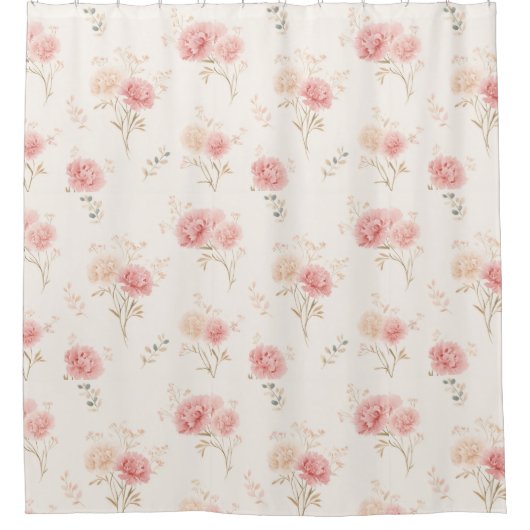 Fleur de naissance Jan Carnation Douche rideau (Devant)