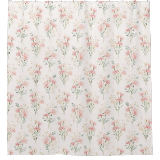 Fleur de naissance Jan Carnation Douche rideau (Devant)