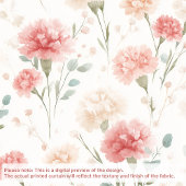 Fleur de naissance Jan Carnation Douche rideau