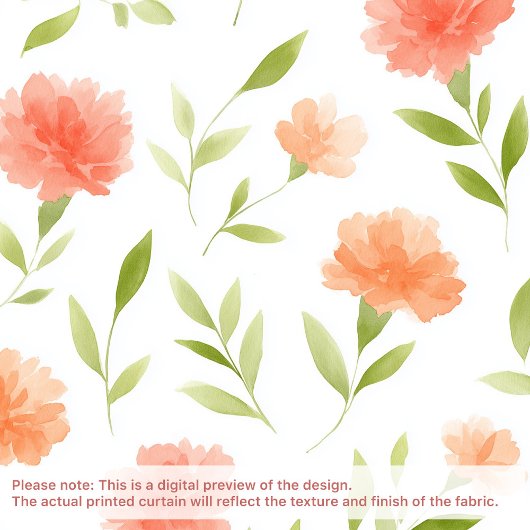 Fleur de naissance Jan Carnation Douche rideau