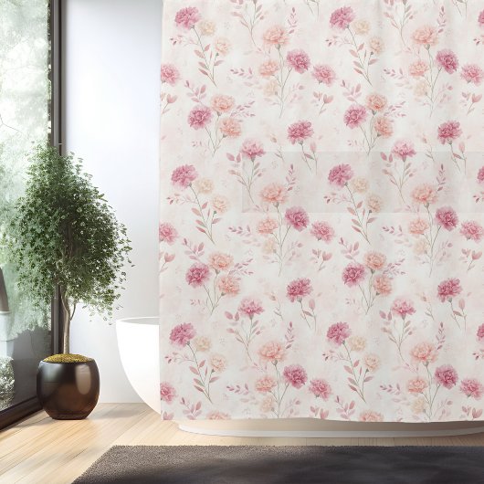 Fleur de Naissance Jan Œillet Rideau de Douche