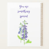 Fleur de naissance juillet Larkspur Aquarelle Plan (Dos)
