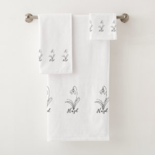 Fleur de naissance personnalisée en janvier