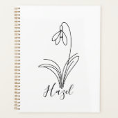 Fleur de naissance personnalisée en janvier (Devant)