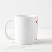 Fleur de naissance primaire d'octobre Marigold mug (Gauche)