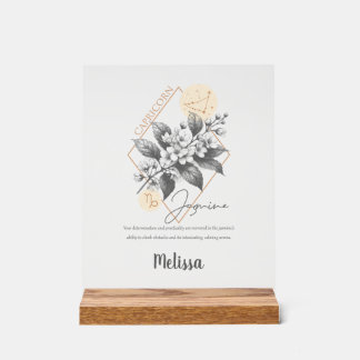 Fleur de naissance Zodiac Cadeau Capricorne person