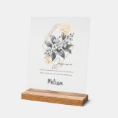 Fleur de naissance Zodiac Cadeau Capricorne person (Angle)