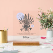 Fleur de naissance Zodiac cadeau personnalisé Gemi (Mariage)