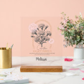 Fleur de naissance Zodiac Cadeau personnalisé Sagi (Mariage)