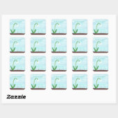 Fleur de neige blanche Penser à vous Stickers (Feuille)