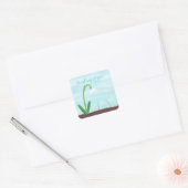 Fleur de neige blanche Penser à vous Stickers (Enveloppe)
