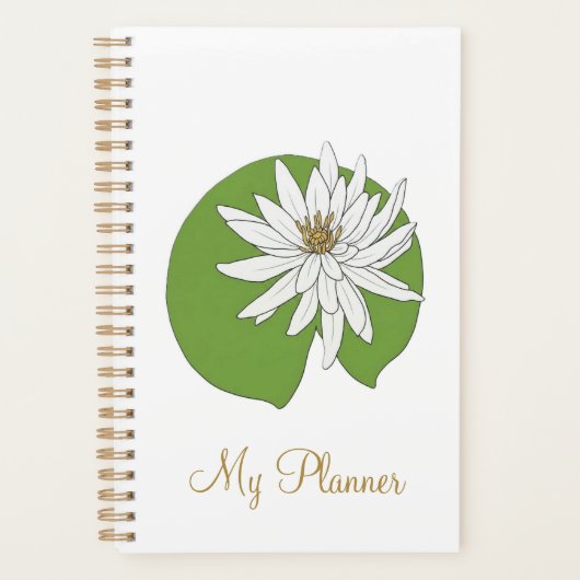 FLEUR DE NÉNUPHAR MON PLANNER (Devant)