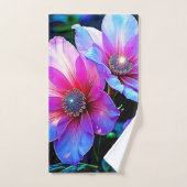 Fleur de néon fleur design de lumière magique (Serviette à main)