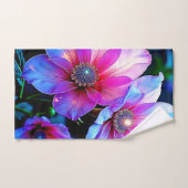 Fleur de néon fleur design de lumière magique (Serviette à main)