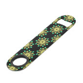 Fleur de néon jaune et vert (Devant angulaire)
