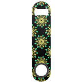 Fleur de néon jaune et vert (Dos)