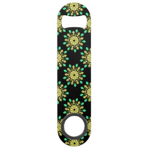 Fleur de néon jaune et vert
