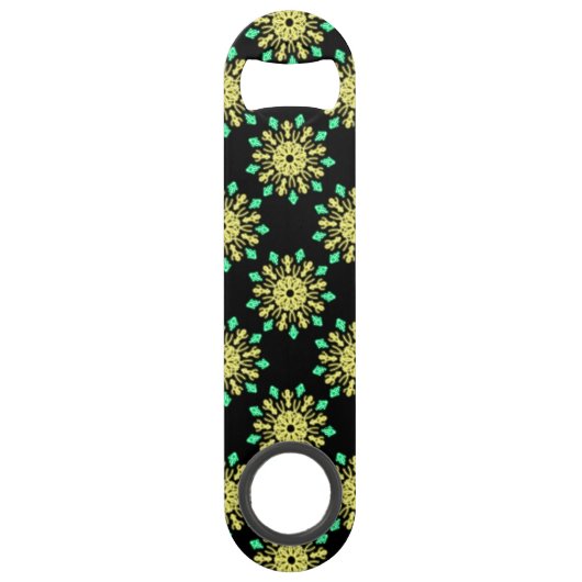 Fleur de néon jaune et vert (Devant)