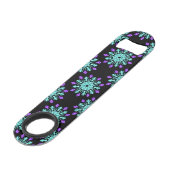 Fleur de néon pourpre et turquose (Devant angulaire)