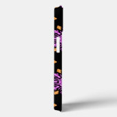 Fleur de néon rose et orange Coque-Mate coque ipho (Verso / Droite)