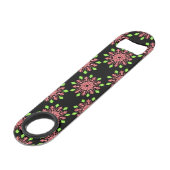 Fleur de néon rouge et vert (Dos Angle)