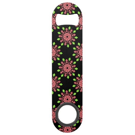 Fleur de néon rouge et vert (Devant)