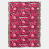 Fleur de Noël étincelante Lance couverture (devant Vertical)