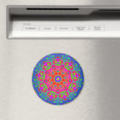 Fleur de nuit Mandala Style Magnet (In Situ (Lave-vaisselle))
