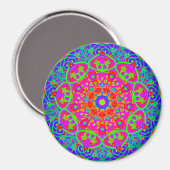 Fleur de nuit Mandala Style Magnet (Recto/Verso)