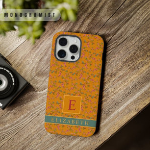 Fleur de oiseau rose orange jaune floral personnal