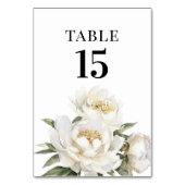 Fleur de Paeonia Table Numéro (Dos)