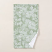 Fleur de Pâquerette Veloutée Vert Citron (Serviette à main)