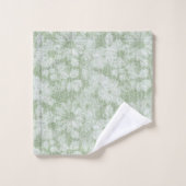 Fleur de Pâquerette Veloutée Vert Citron (Gant de toilette)