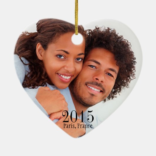 Fleur de Paris Eiffel Tower Weddenschap blauwgroen Keramisch Ornament (Achterkant)