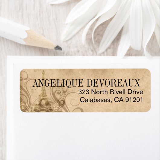 Fleur de Paris Eiffel Tower | zand Etiket (Insitu)