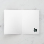 Fleur de Paris Eiffeltoren | blauwgroen Dank je we Bedankkaart (Binnen)