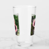 Fleur de pavot rose en verre (Gauche)