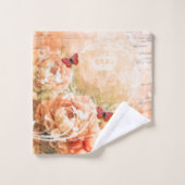 Fleur de pêche (Gant de toilette)