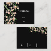 Fleur de pêche japonaise asiatique carte de visite (Devant / Derrière)