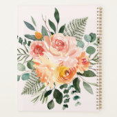 Fleur de pêche rose rustique aquarelle d'automne (Dos)