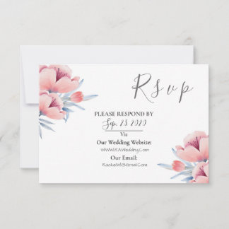 Fleur de Pêcher | RSVP de mariage floral